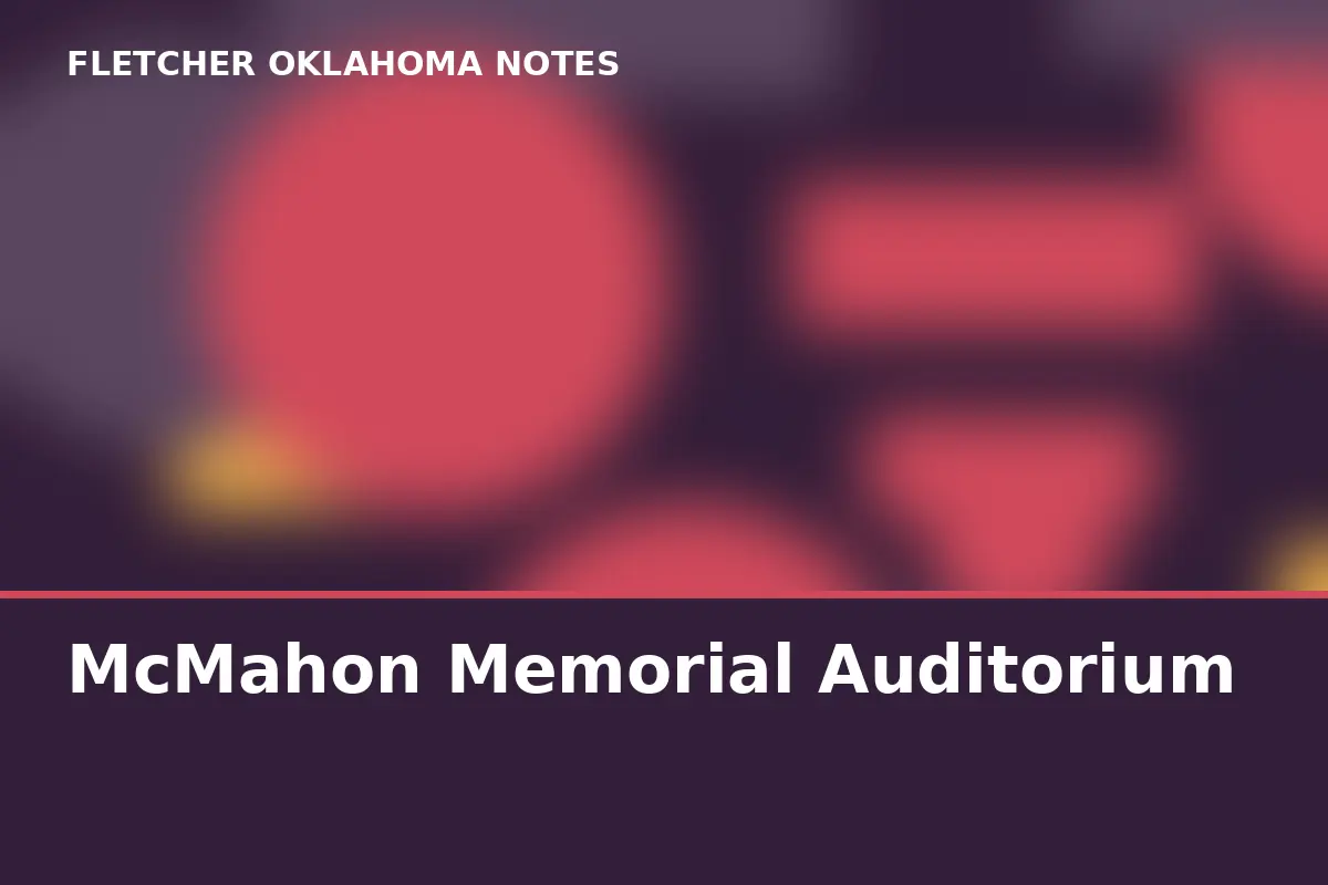 McMahon Memorial Auditorium